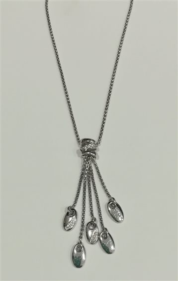 Collana Fope Donna in Oro bianco Diamante 968C - 968C